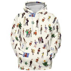 Community Characters Costumes Pattern All-over Print Hoodie