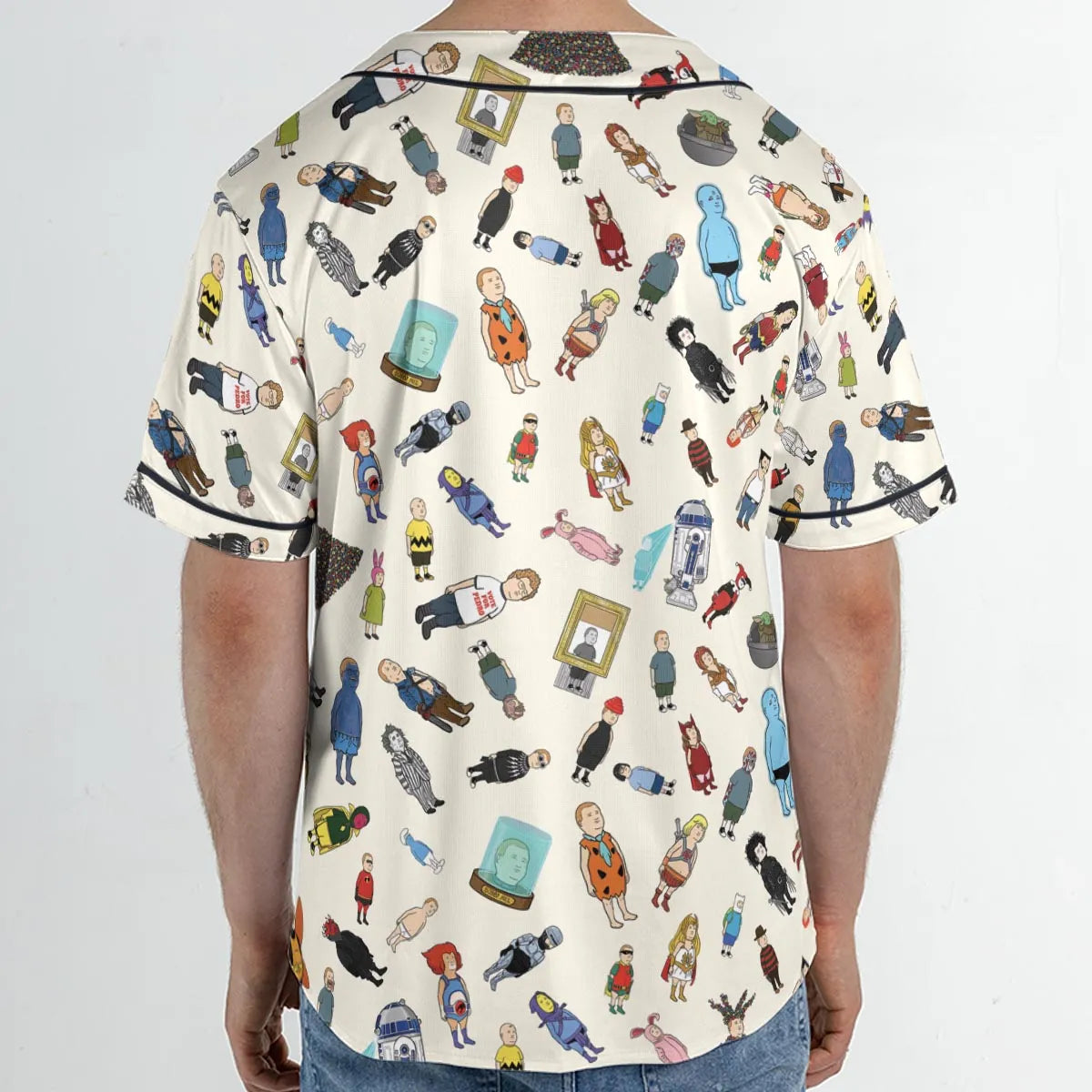 Bobby Hill King Of The Hill Pattern Unisex Baseball Jersey