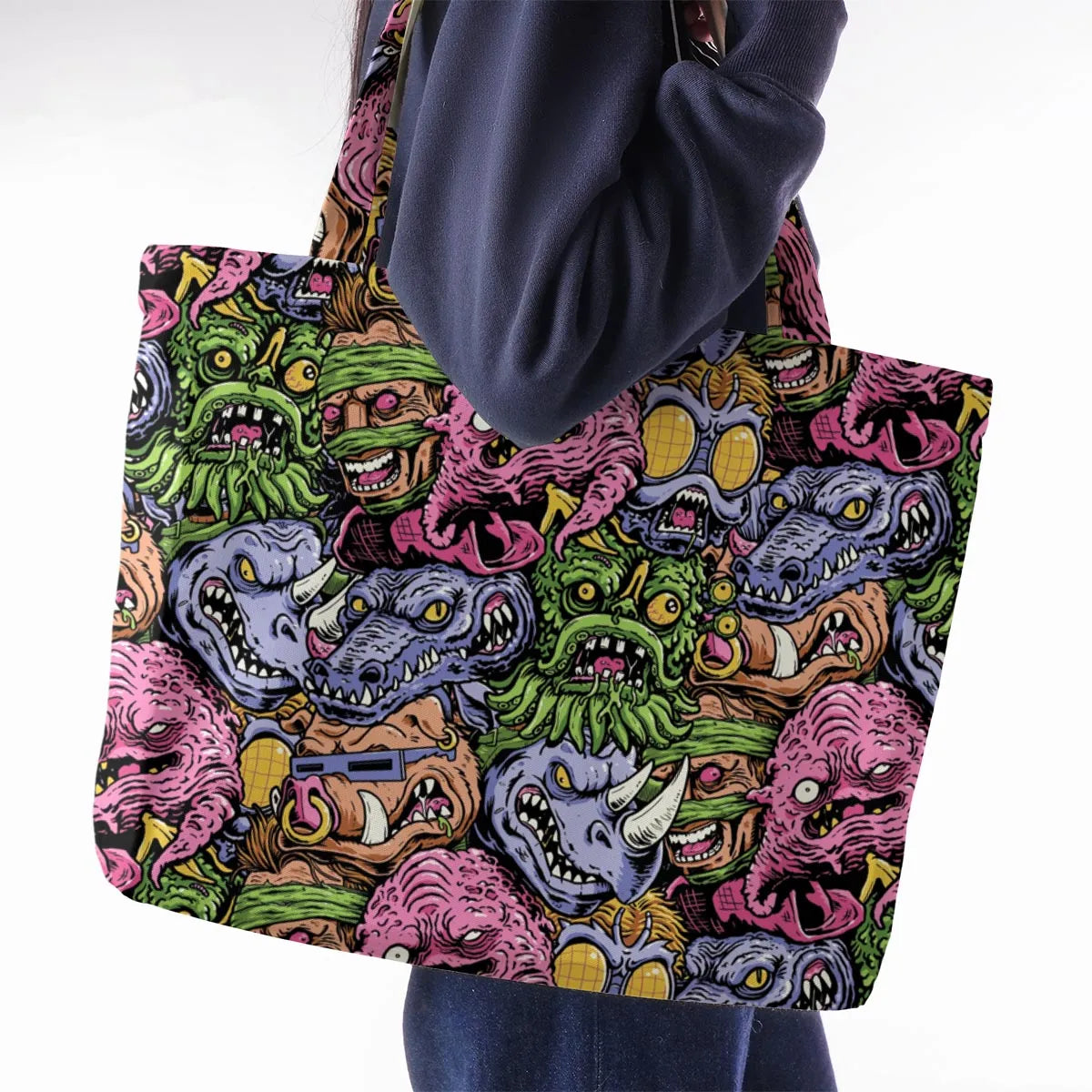 Nostalgic Villains Teenage Mutant Ninja Turtles Large Tote Bag