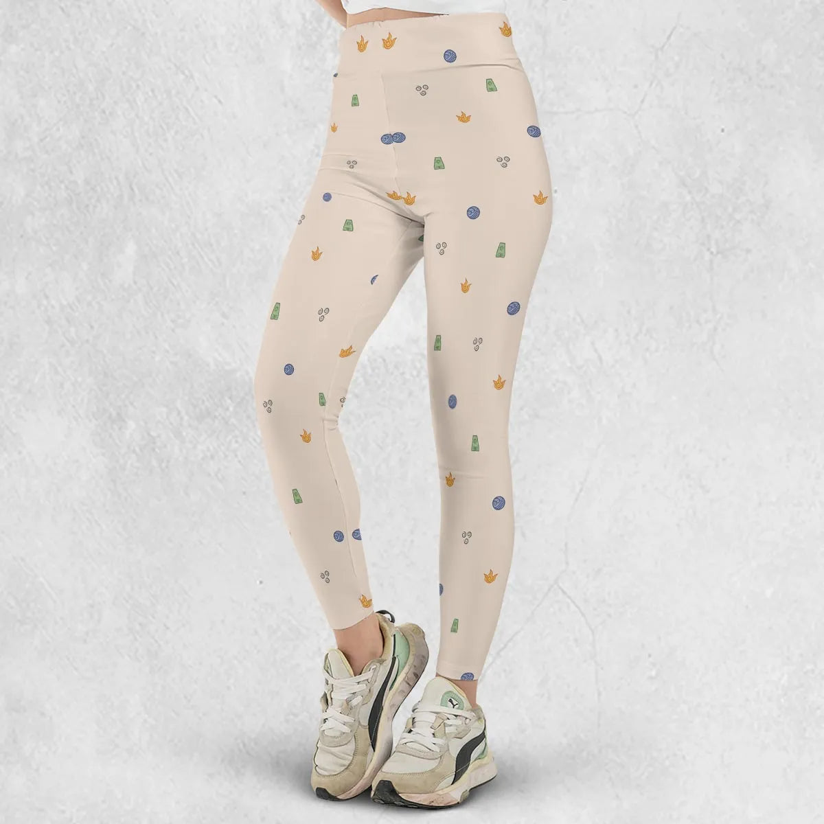 Avatar The Last Airbender Four Elements Pattern Legging