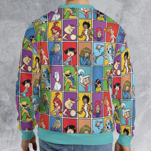 The women of Hanna Barbera All-over Print Sweatshirt