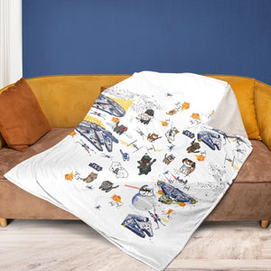 Star Wars Cats Fleece Blanket