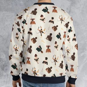 Clue The Movie Characters Pattern All-over Print Sweatshirt