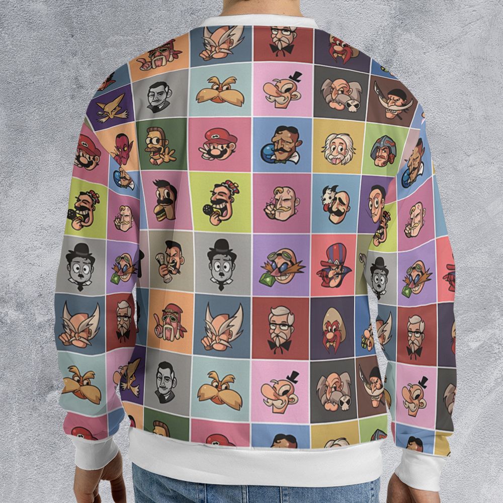 All-over Print Sweatshirt - WL5HP5VU -  - 2