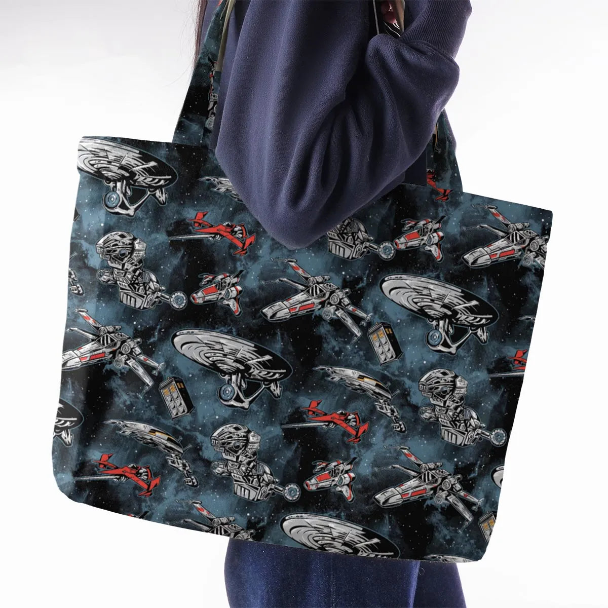 Ultimate Space Fleet Large Tote Bag