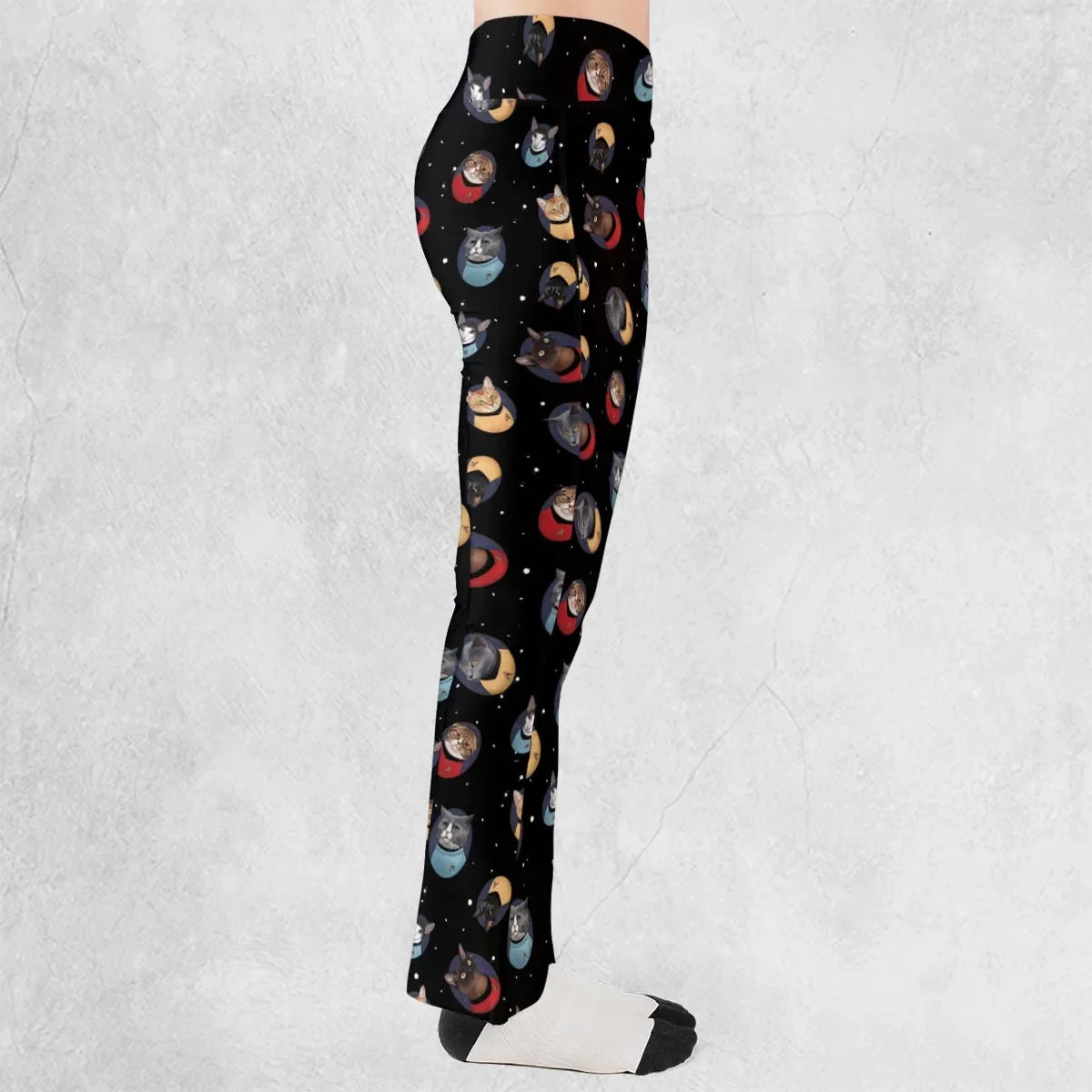 Live Long and Paws-purr Star Trek Flare Leggings