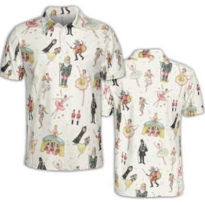 Plum Fairy for Holiday The Nutcracker AOP Men/Women Polo Shirt