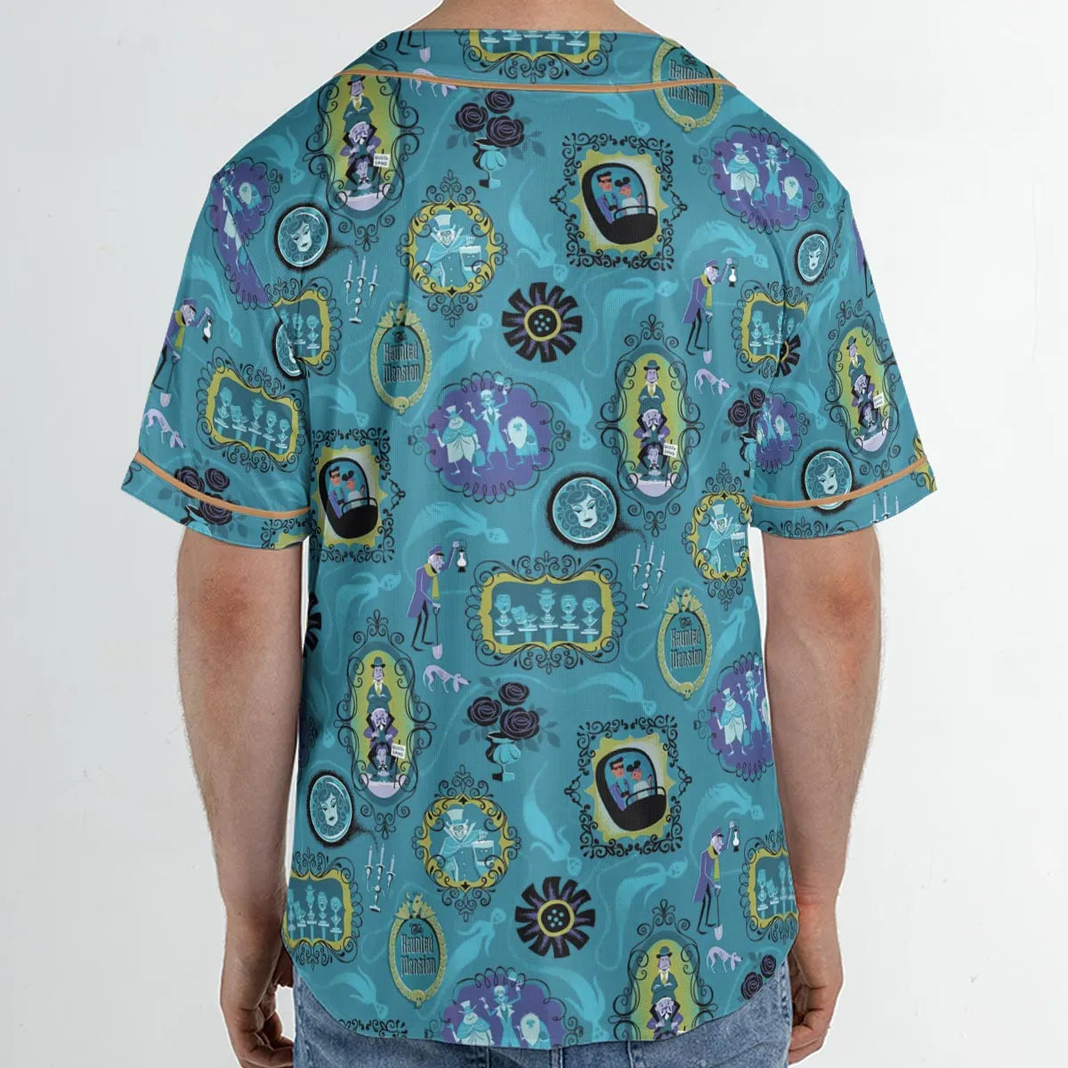 Haunted Mansion Pattern Unisex Baseball Jersey