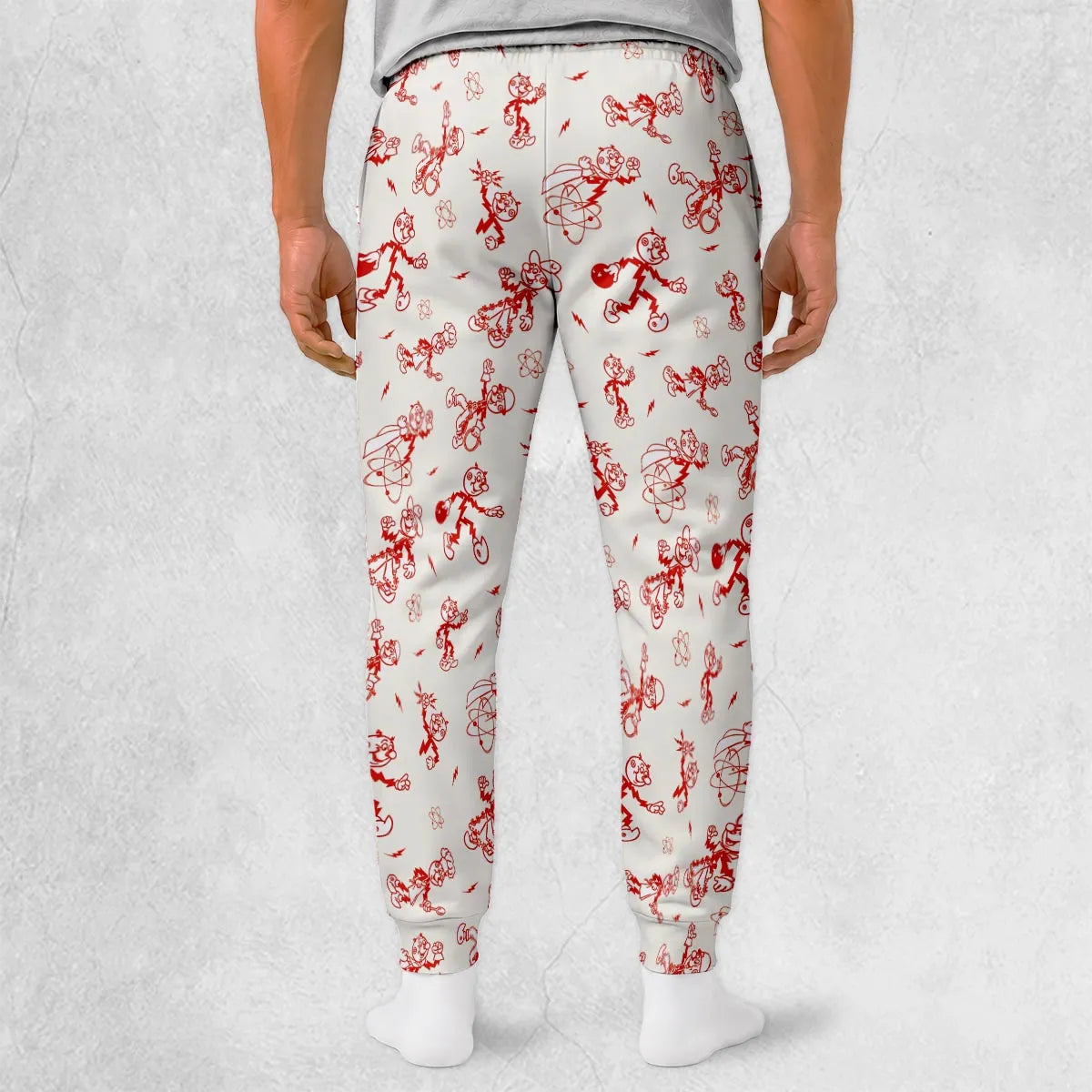 Vintage Style Nostalgic Reddy Kilowatt Sweatpants
