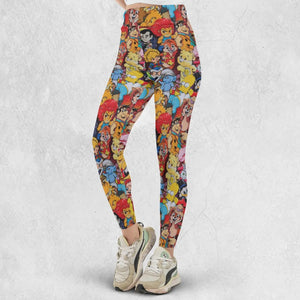 Old Cartoon Characters Legging