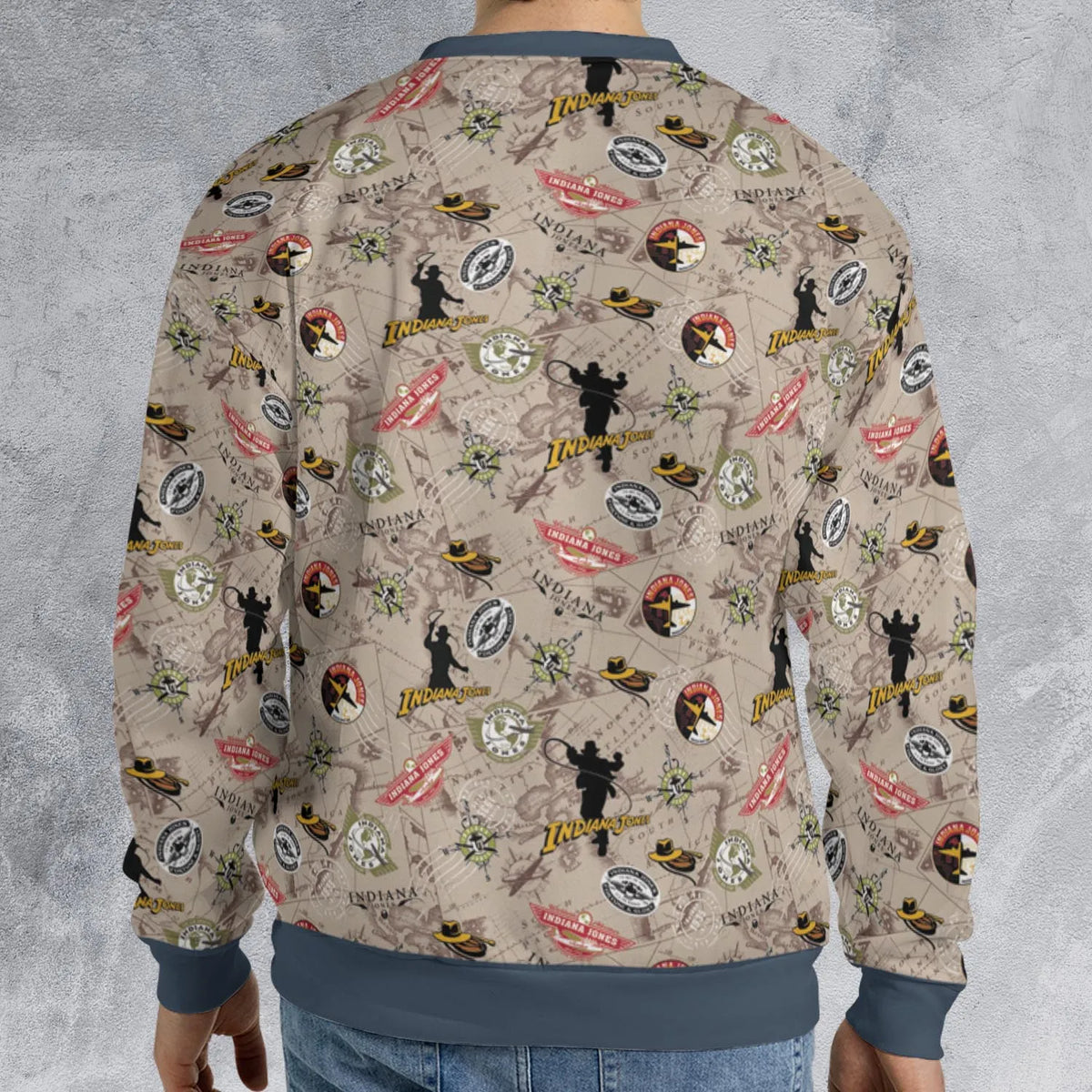 Indiana Jones Patterns All-over Print Sweatshirt