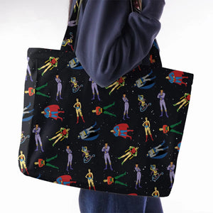 The Super Powers Team Super Friends Large Tote Bag