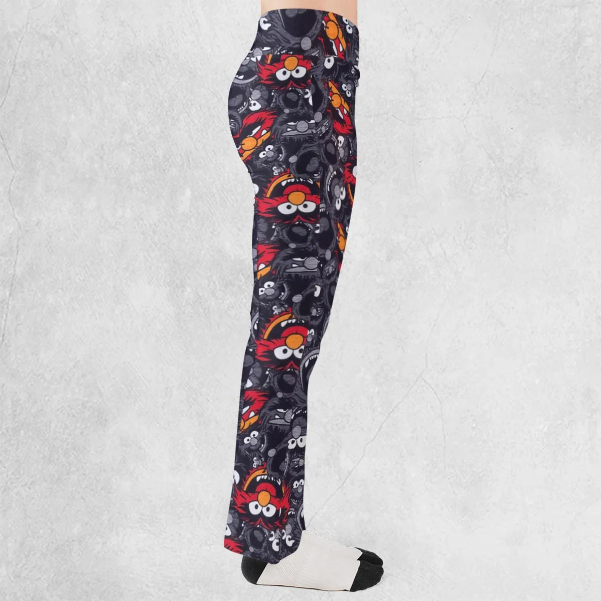 Animal The Muppets Pattern Flare Leggings