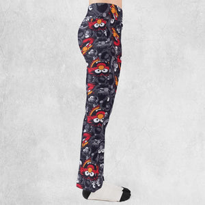 Animal The Muppets Pattern Flare Leggings