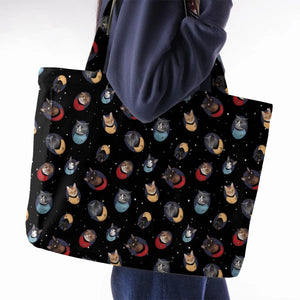 Live Long and Paws-purr Star Trek Large Tote Bag