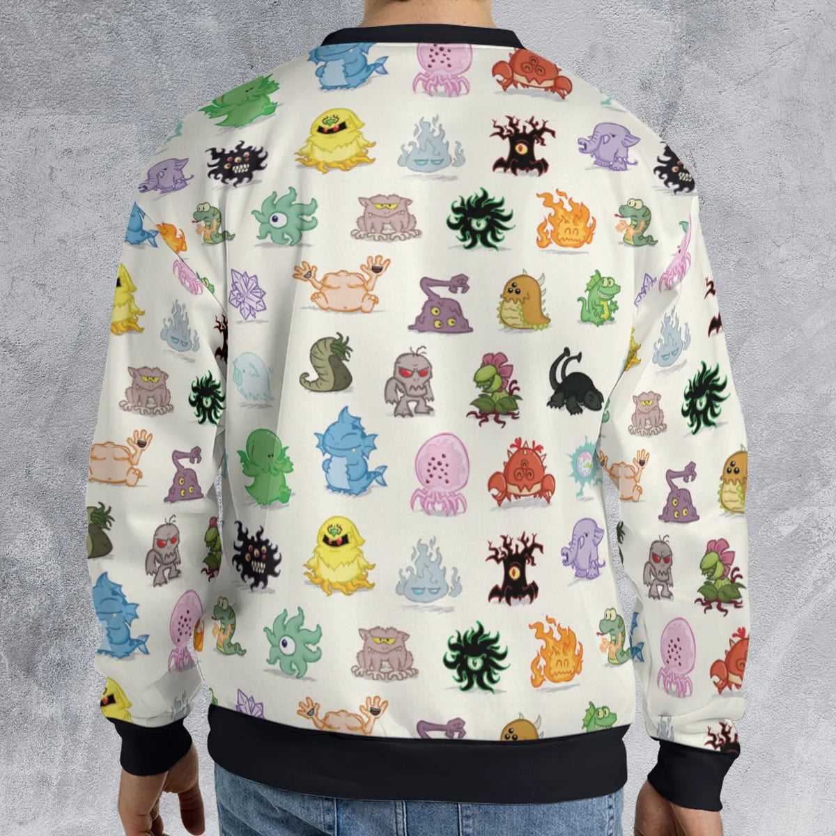Cute Monsters H. P. Lovecraft All-over Print Sweatshirt
