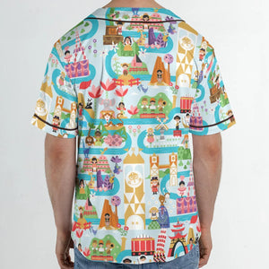 It's Small World Map Unisex Baseball Jersey
