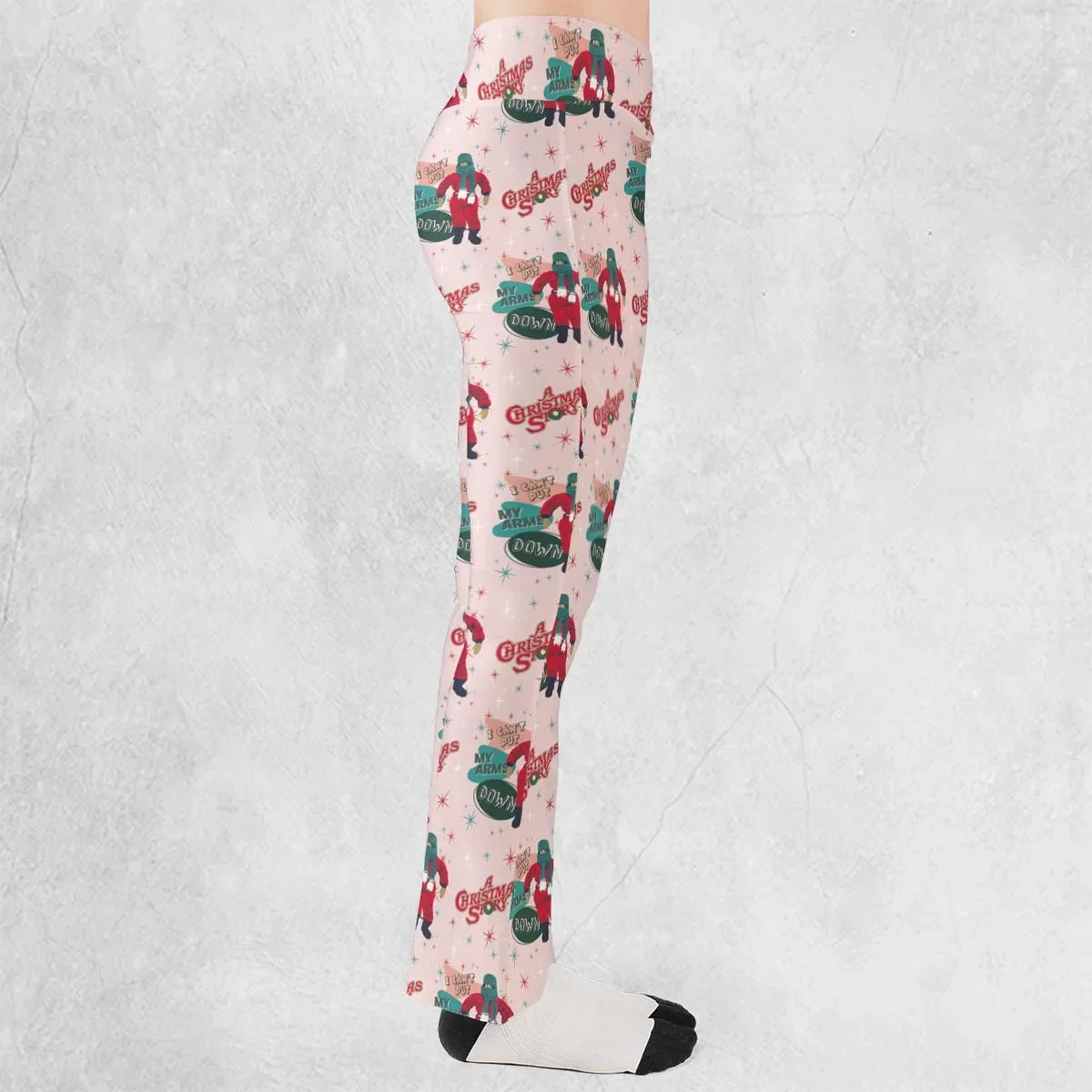 I Can't Put My Arms Down A Christmas Story Flare Leggings