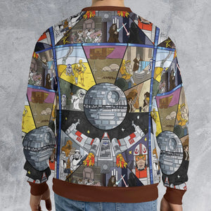 Stained Glass Star Wars All-over Print Sweatshirt