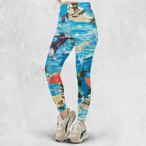 Darth Vader Surfing Legging