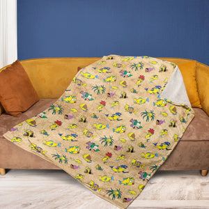 Shrimpsons The Simpsons Fleece Blanket