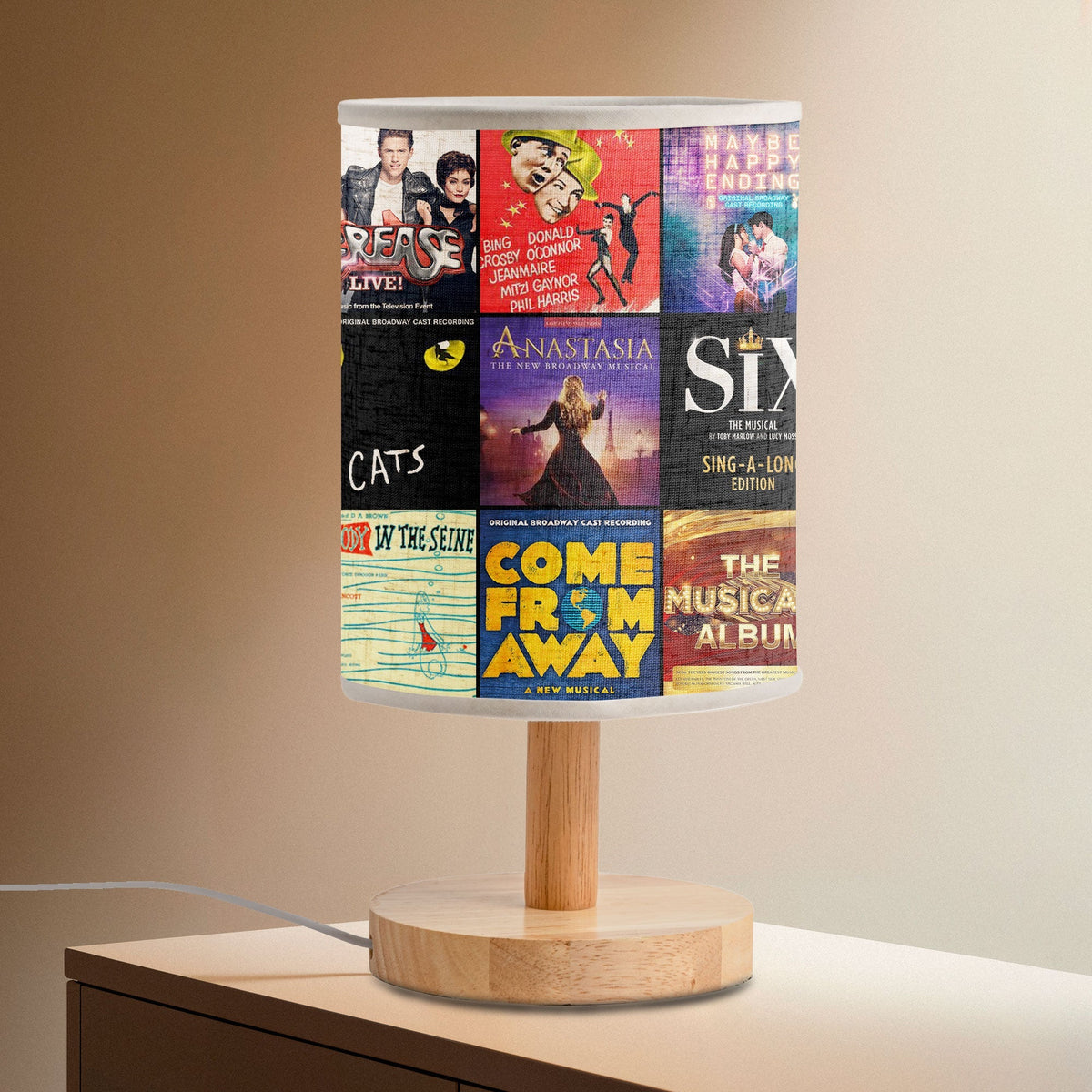 Broadway Classics Fabric Lamp A Cozy Tribute to Timeless Musicals