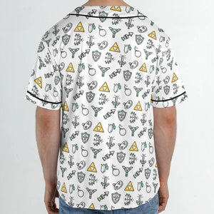 The Zelda Pixel Style Unisex Baseball Jersey