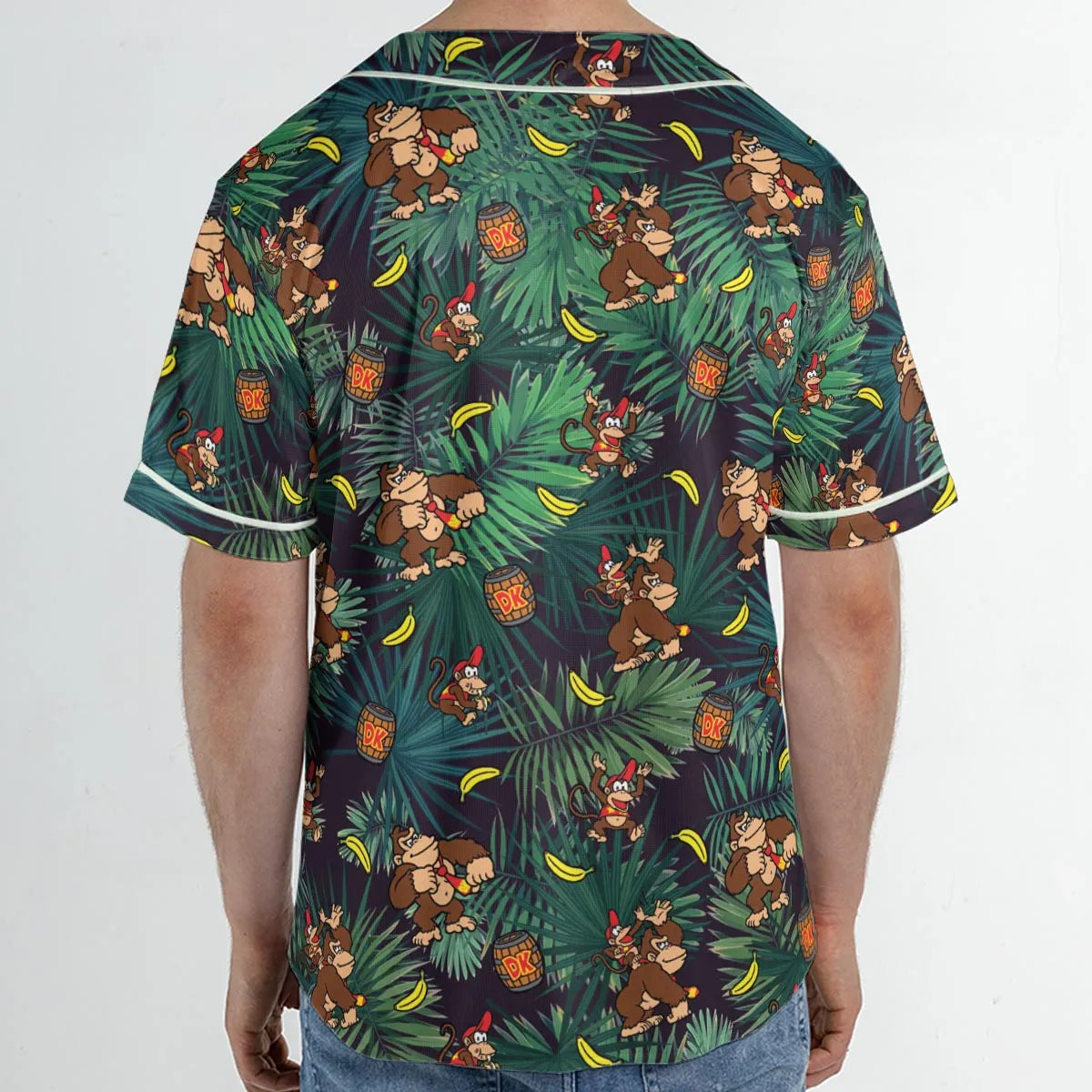 Donkey Kong Nintendo Video Games Unisex Baseball Jersey
