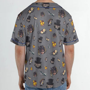 90s Returns Penguin and Catwoman Unisex Baseball Jersey