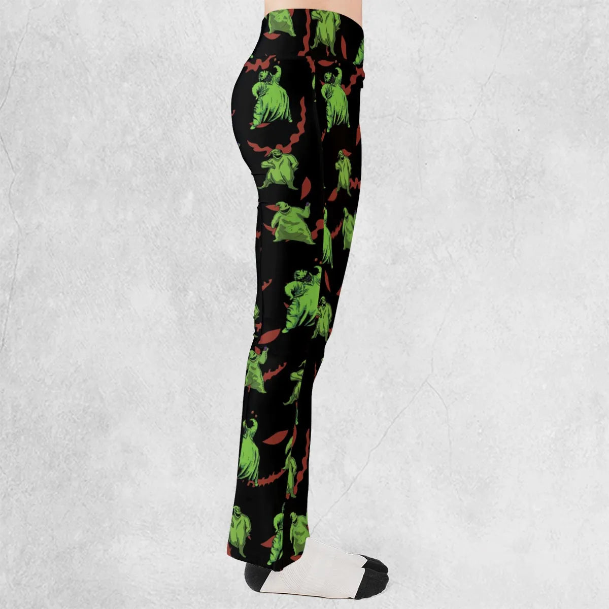 Oogie Boogie Pattern Flare Leggings