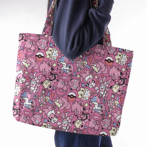 Fairy Pokemon Pattern Large Tote Bag