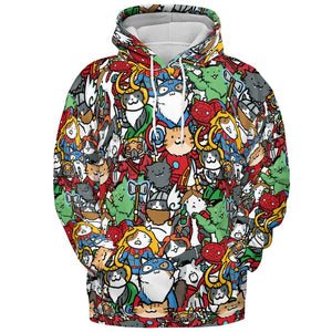 All-over Print Hoodie - FKQJB1JX -  - 2