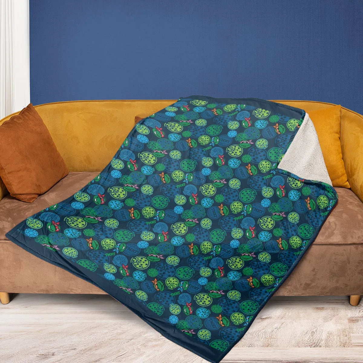 Teenage Mutant Ninja Turtles Pizza Fleece Blanket