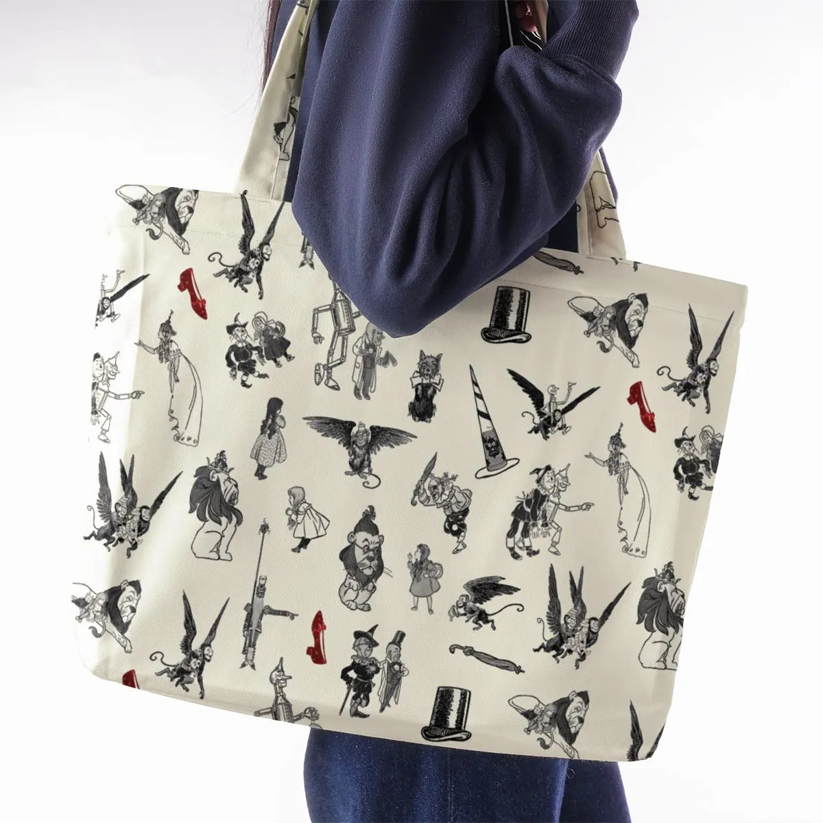 Wizard of Oz Vintage Adapt Large Tote Bag