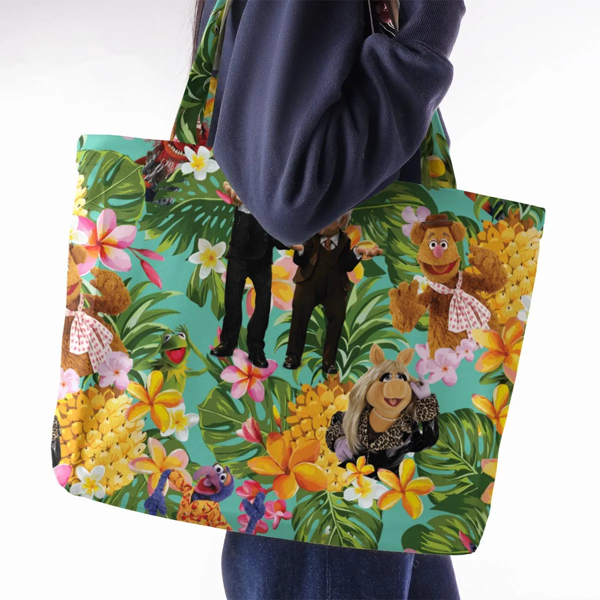 Statler And Waldorf Muppets Tropical Large Tote Bag