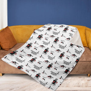 Tis but a scratch Black Knight Monty Python And The Holy Grail Fleece Blanket
