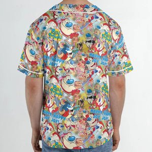 The Ren and Stimpy Show Unisex Baseball Jersey