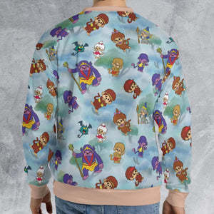Monchhichis Cartoon Characters All-over Print Sweatshirt