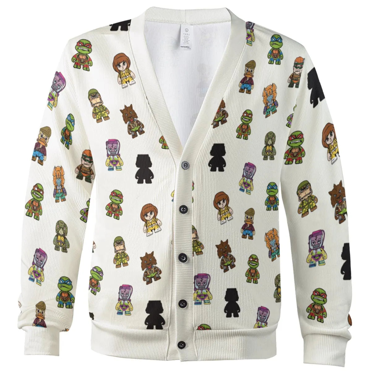 Teenage Mutant Ninja Turtles in Kidrobot style Cardigan