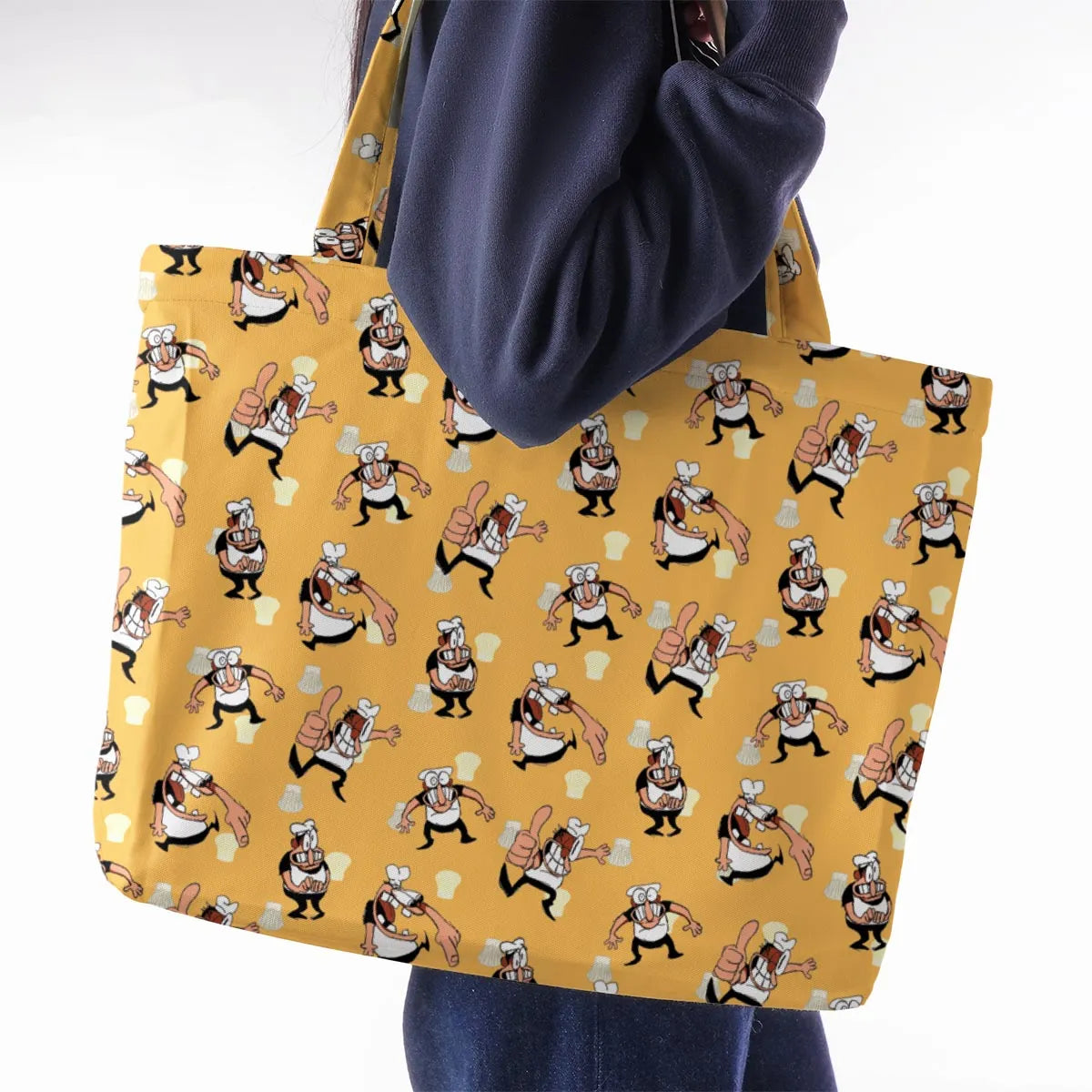 Peppino Sprites Pizza Tower Large Tote Bag