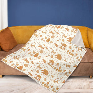 Gingerbread Christmas Star Wars Fleece Blanket
