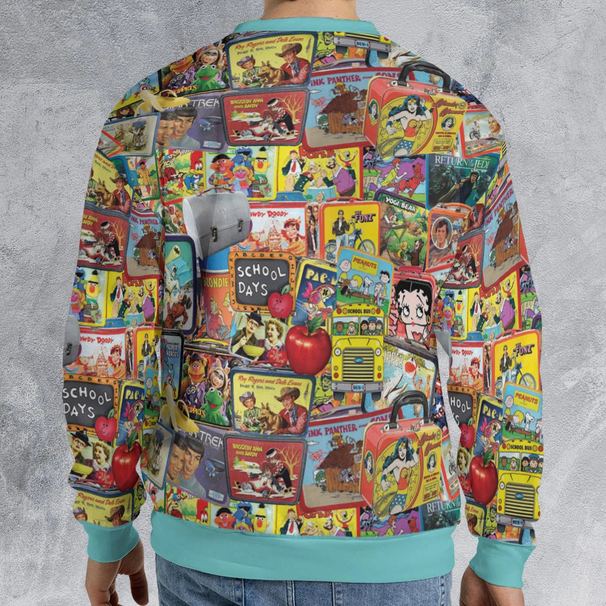 Retro Land TV Shows All-over Print Sweatshirt