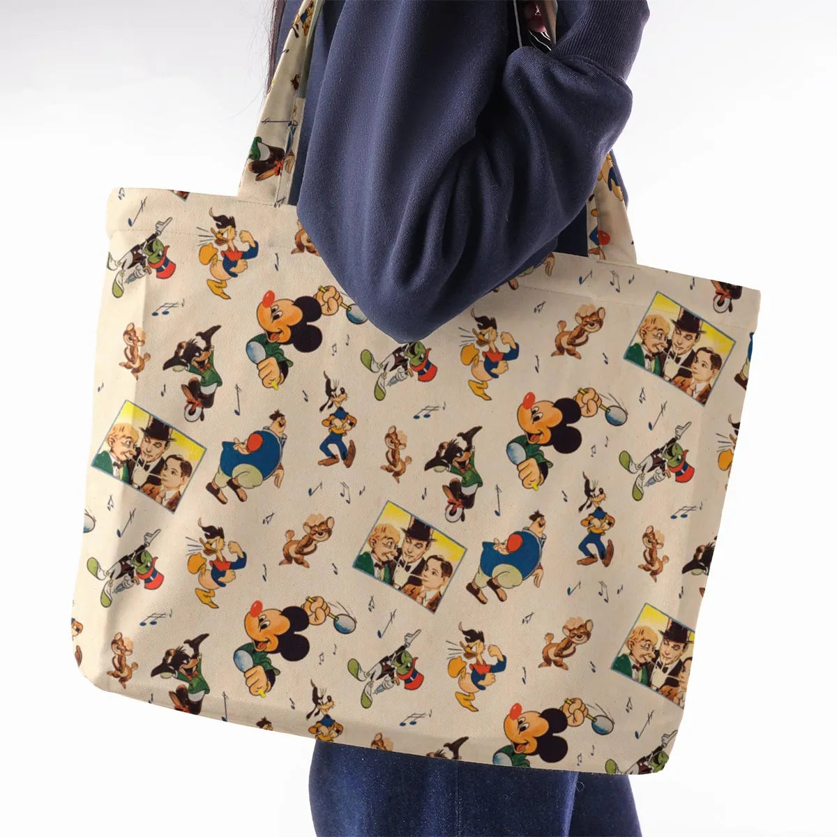 Fun And Fancy Free Characters Large Tote Bag