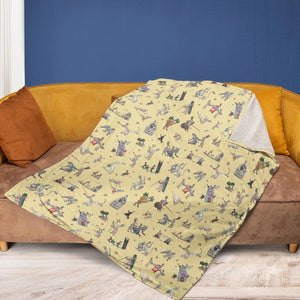 Killer Rabbit The Medieval Marginalia Fleece Blanket