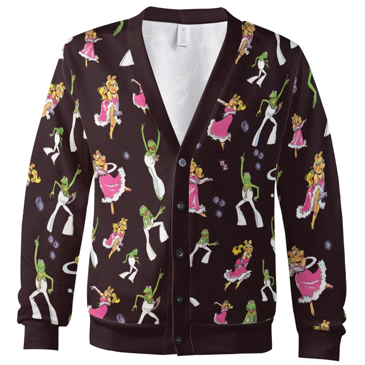 Disco Couple Kermit And Piggy The Muppet Show Cardigan