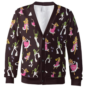 Disco Couple Kermit And Piggy The Muppet Show Cardigan