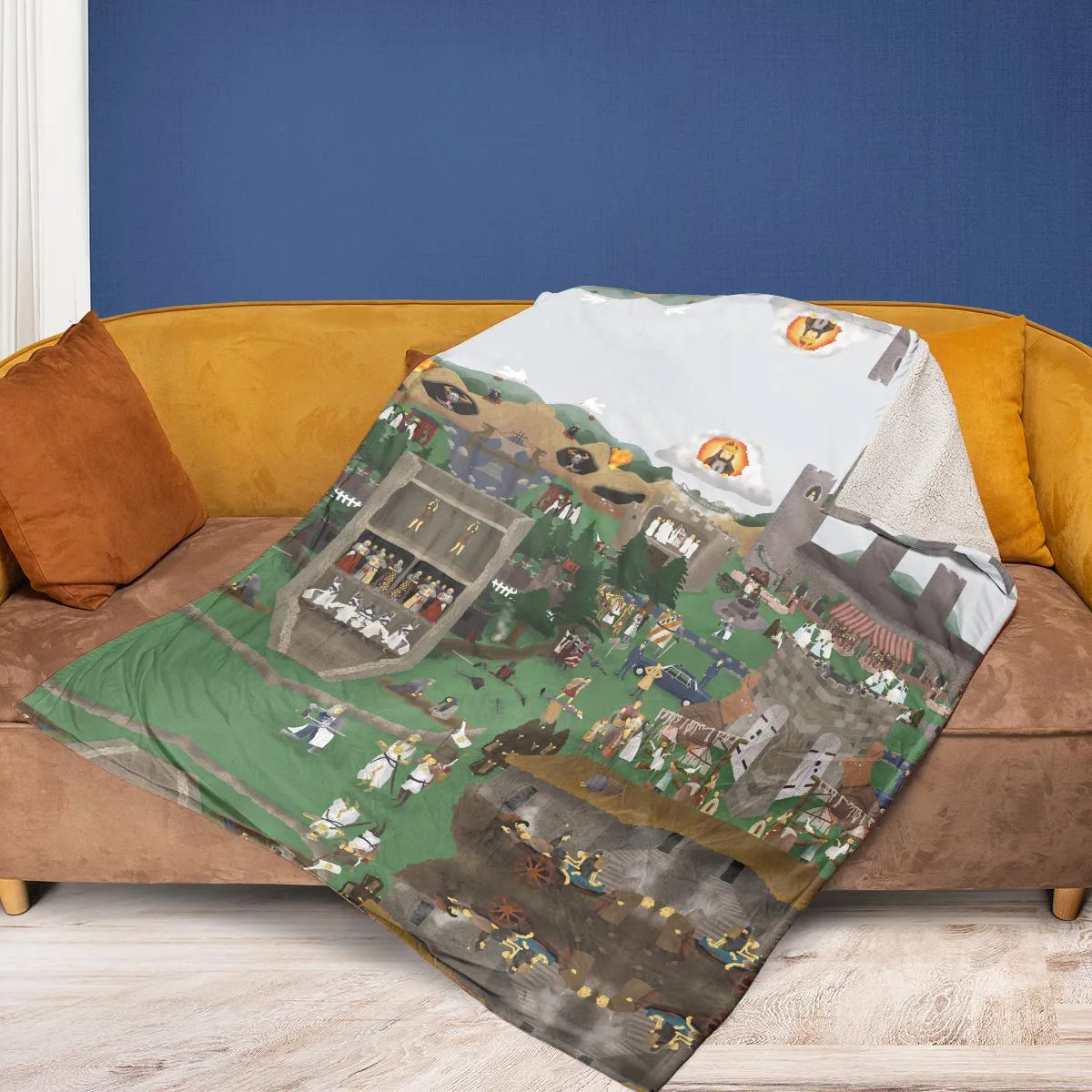 England 932 A.D Monty Python and The Holy Grail Fleece Blanket