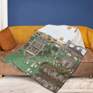 England 932 A.D Monty Python and The Holy Grail Fleece Blanket