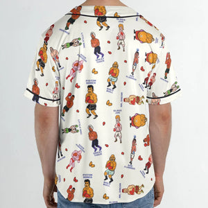 Retro Game Punch Out Unisex Baseball Jersey