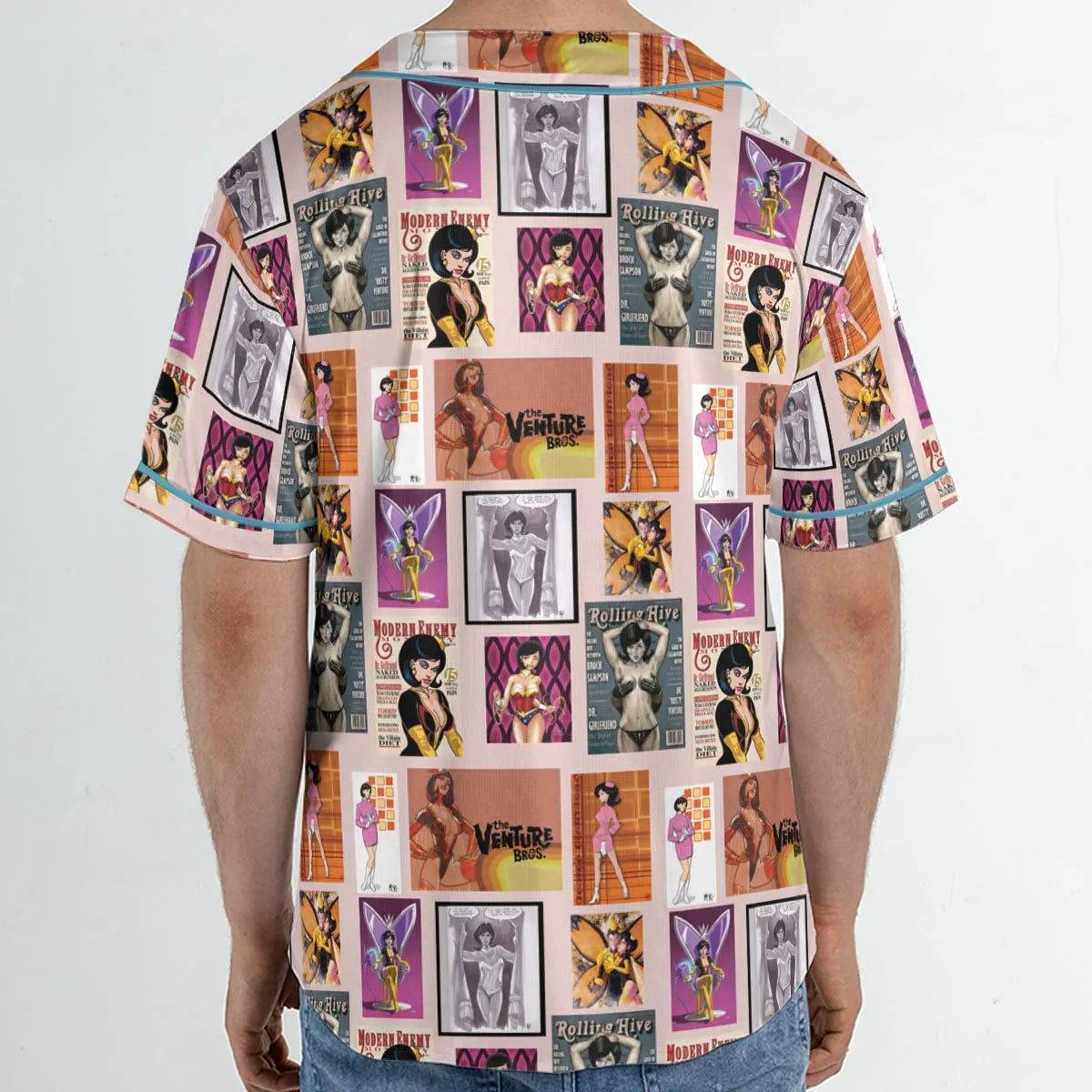 Dr. Mrs. The Monarch The Venture Bros. Magazine Poses Unisex Baseball Jersey